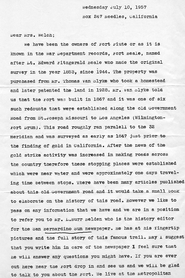 Page 1 of the Irwin Letter