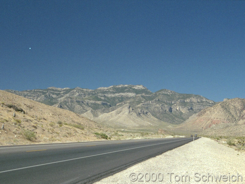 Potosi Mountain from Nevada Highway 160.