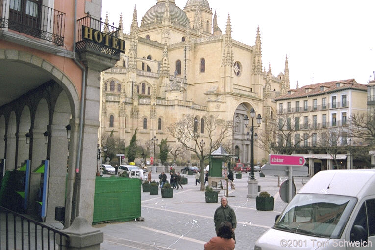 Plaza Mayor and Cathedral.