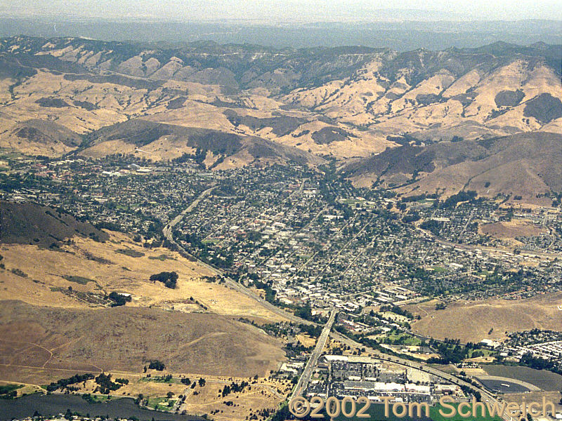 Aerial view of San Luis Obispo.
