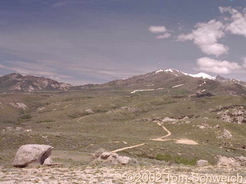 Looking north along Ruby Crest from Harrison Pass.