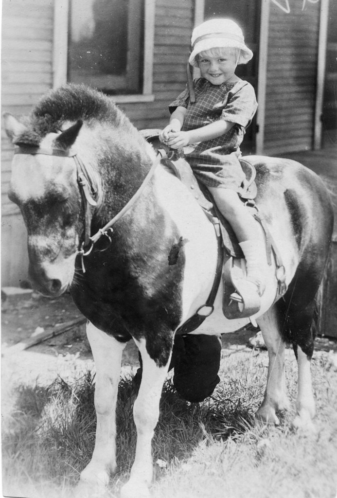 Lydia on horse.