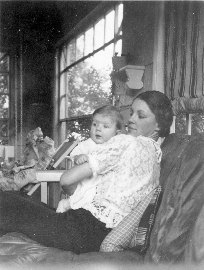 Betty Wilson holding Janice Ruth, her firstborn.