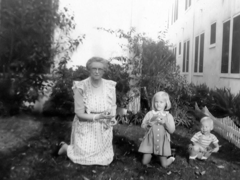 Ruby Shaw, Martha Schweich, and Tommy Schweich