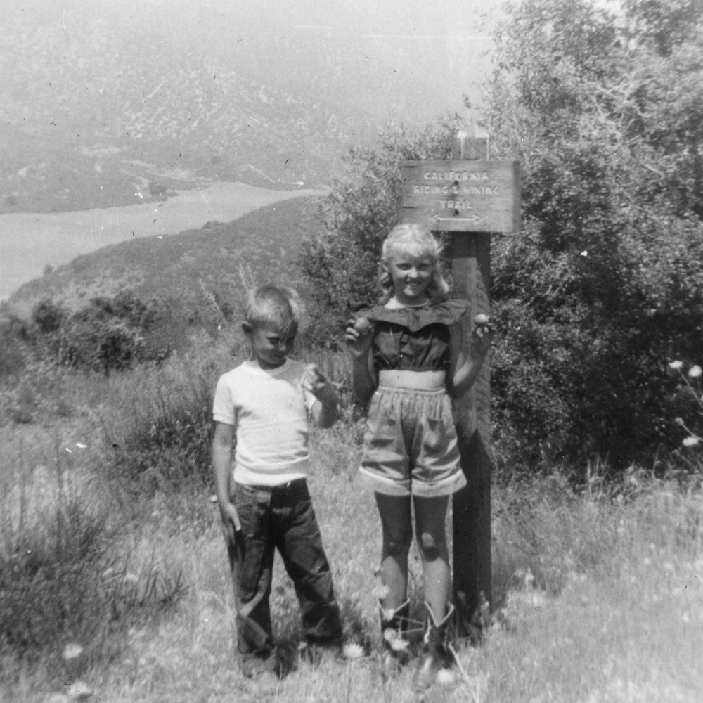 Martha and Tom on the California Riding and Hiking Trail in Bouquet Canyon