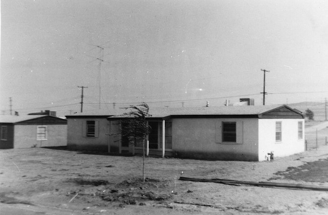 Front of rental house, 1118 E. Ave. P-14.