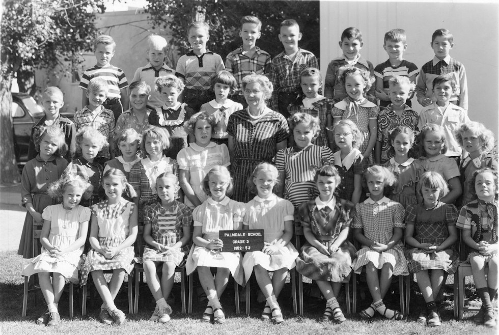 Palmdale School, Third Grade, 1952-3, Mrs. Connely