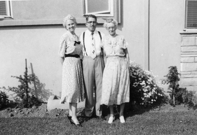 Irma, Bob, and Ruby in July 1954.