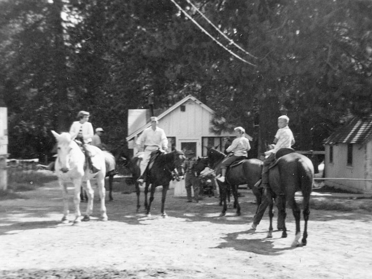 Horseback riding at Blue Jay.