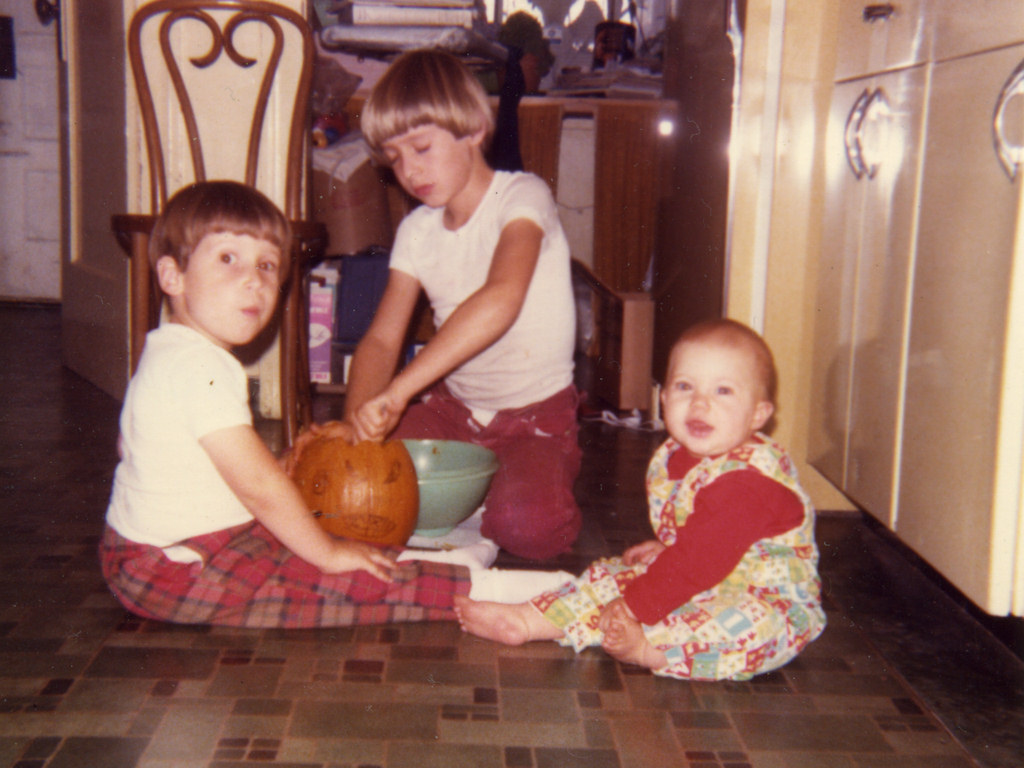 Carving the pumpkin