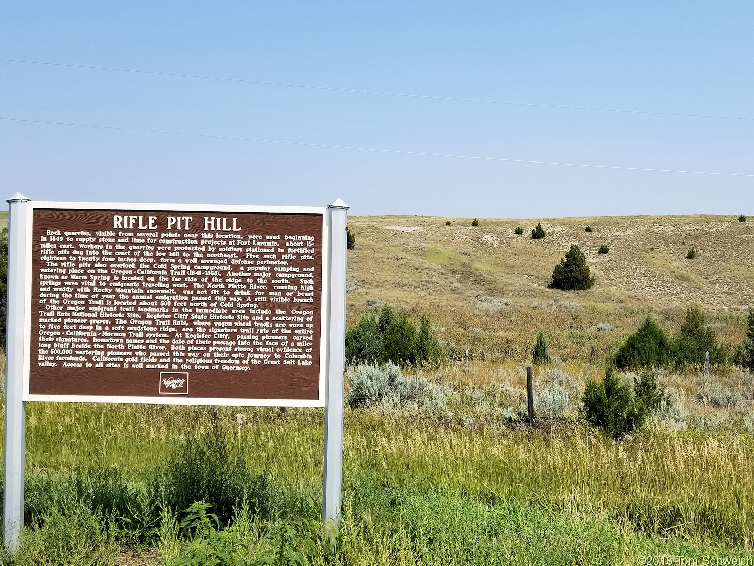 Wyoming, Platte County, Guernsey, Rifle Pit Hill