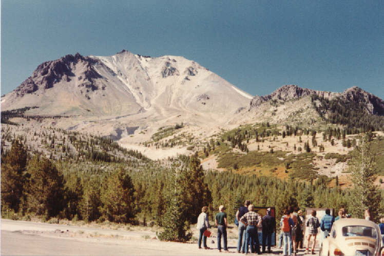 View of Lassen Peak from Emigrant Pass.