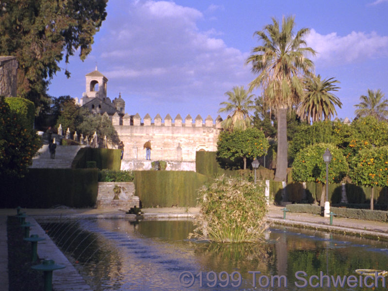 View of Alcazar in Cordoba.