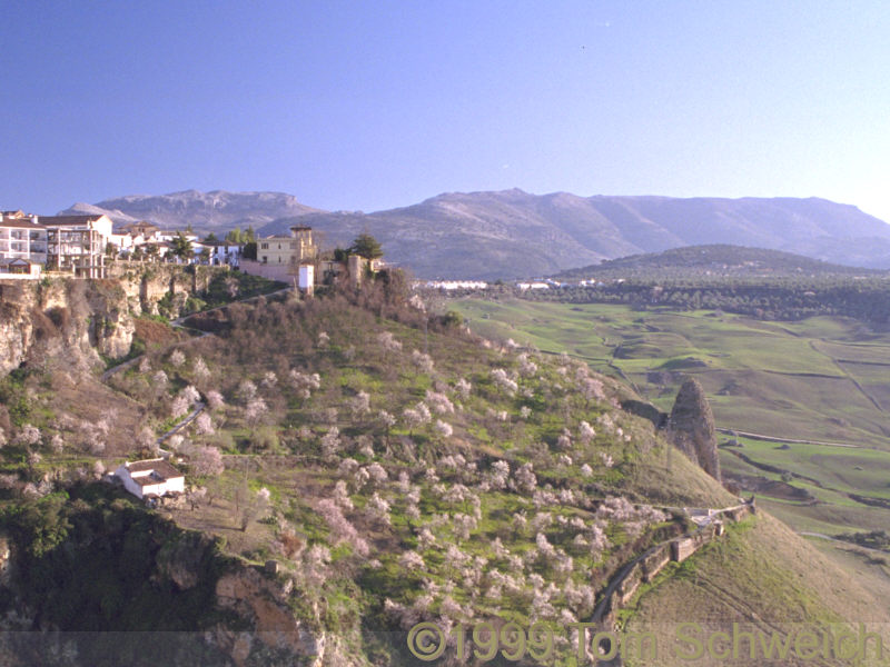 Looking southeast along the edge of Ronda.