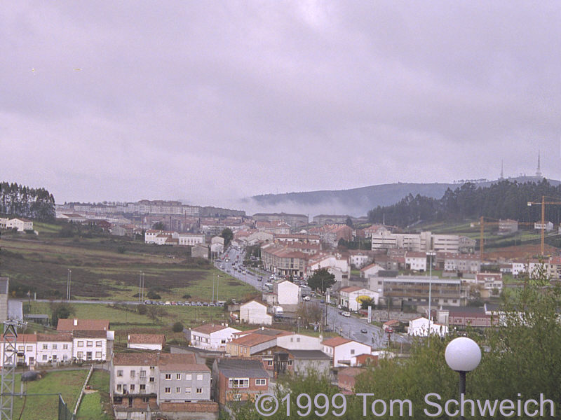 View of the suburbs of Santiago.