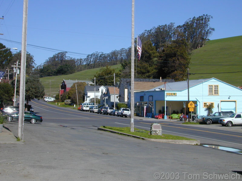Downtown Tomales, California.