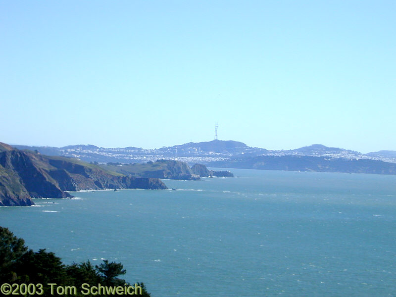 San Francisco from Muir Beach Ovelook.