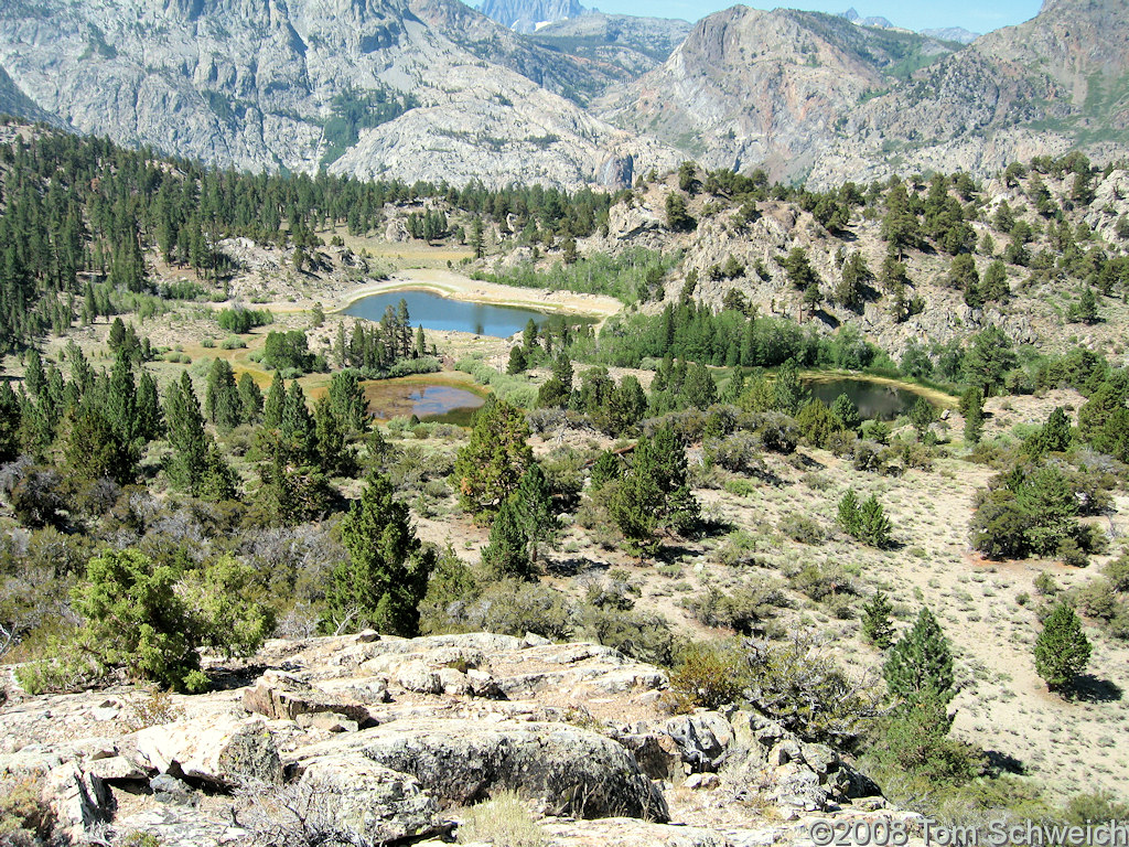 Californa, Mono County, Reversed Peak, Snow Ponds