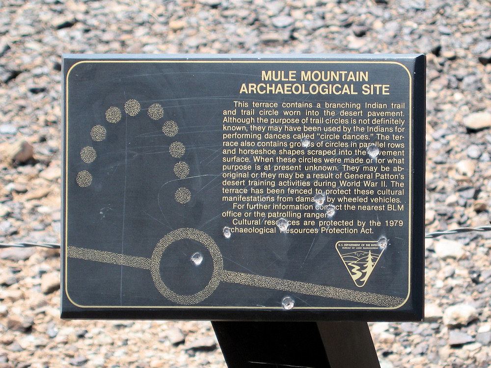 California, Riverside County, Palo Verde Mesa, Mule Mountain Archaeological Area