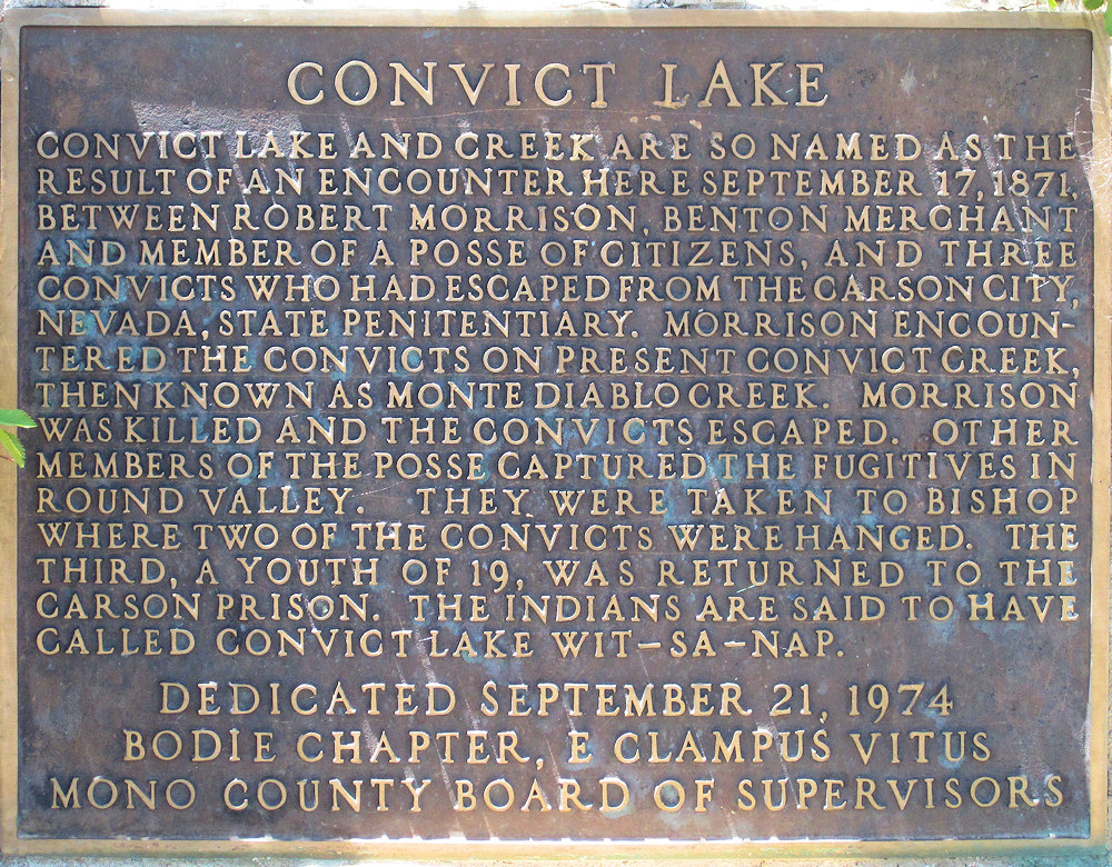 California, Mono County, Convict Lake