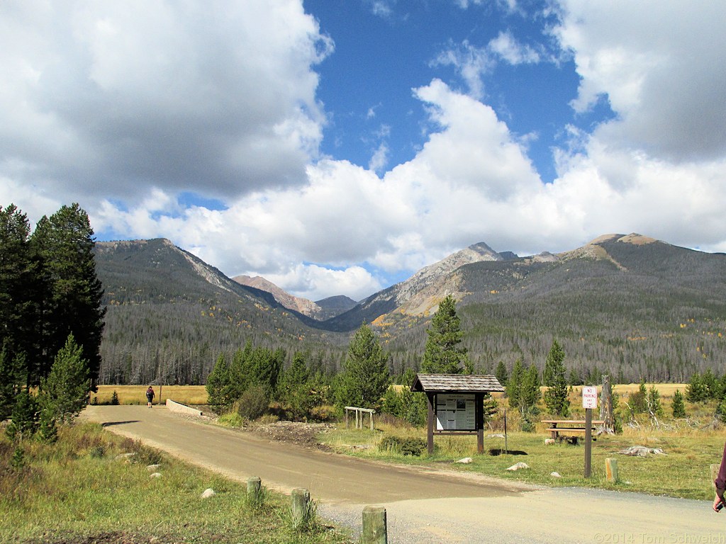 Colorado, Larimer County, Rocky Mountain National Park, Bowen-Baker Trailhead