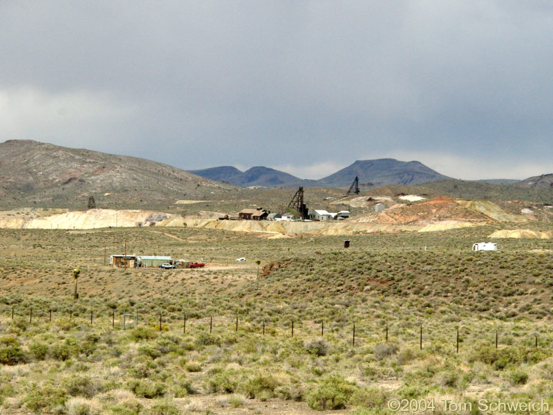 Mine headframes in Goldfield, Nevada