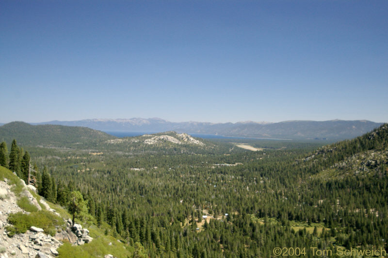 Lake Tahoe as seen from the south.