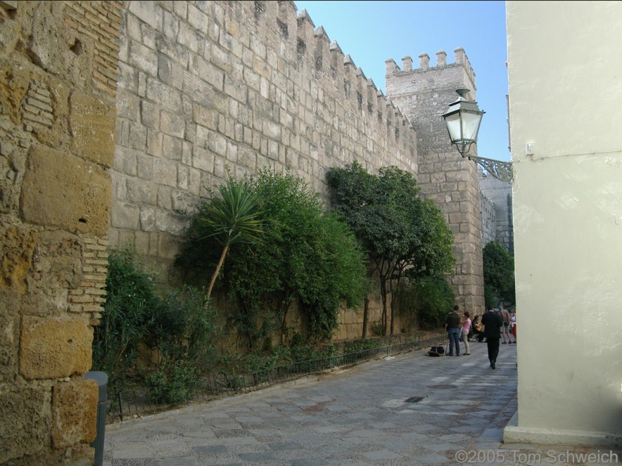 City Walls, Sevilla, Andalucia, Spain