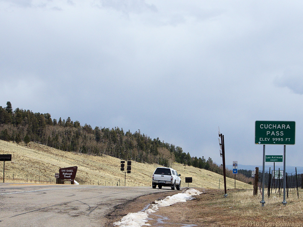 Cuchara Pass, elev. 9995 ft.