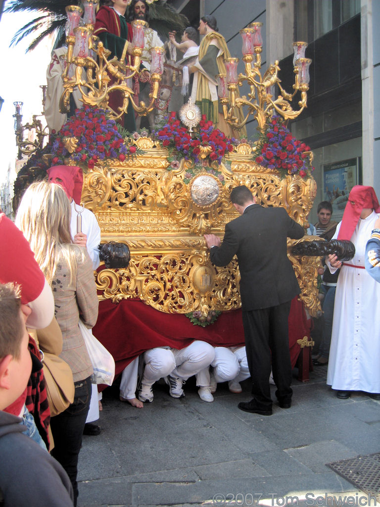 Paso, Cristo, Semana Santa, Cadiz, Andalucia, Spain