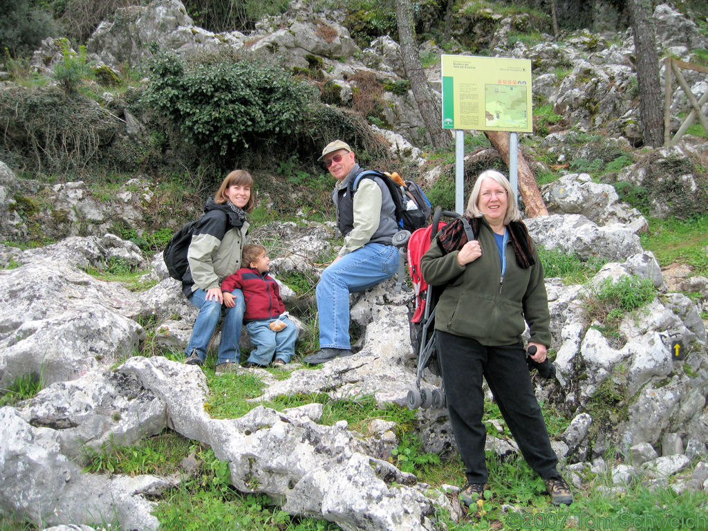 Trailhead, Grazalema, Cadiz, Andalucia, Spain