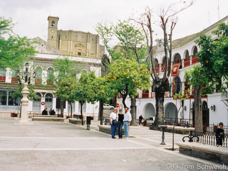 The main plaza in Osuna.