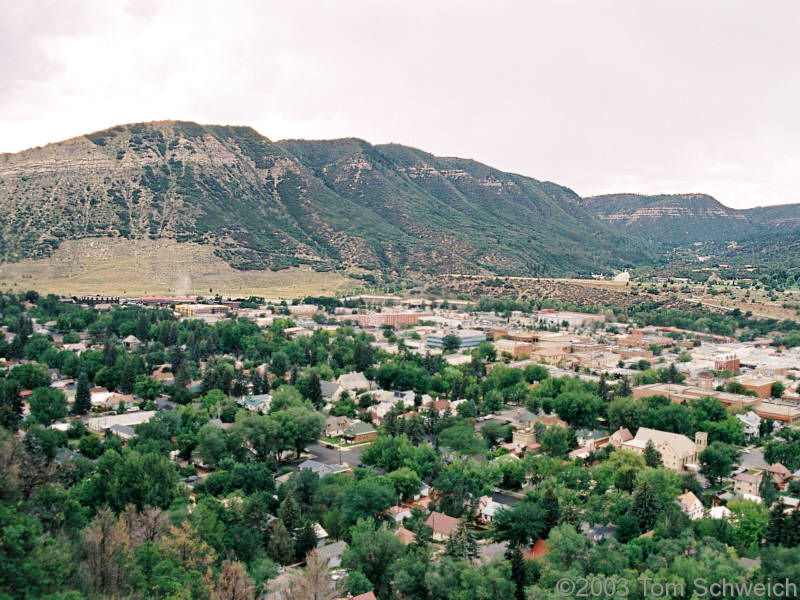 Overview of Durango, Colorado.