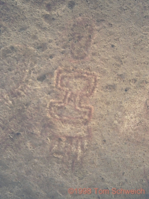 Pictograph at archeological site in Wild Horse Canyon.